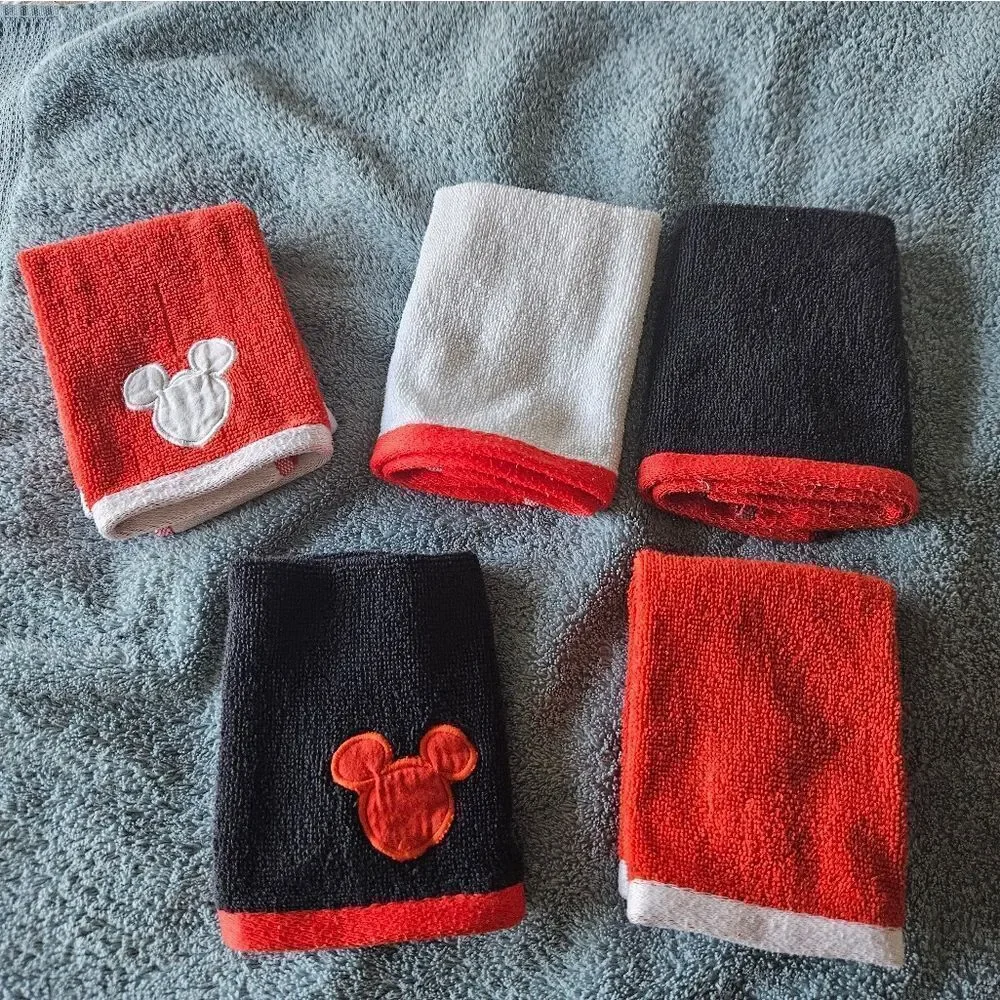 Lot of 5 Disney wash cloths